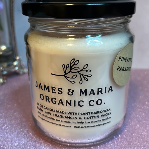 James & Maria Organic Co. 16oz Candles- Includes one of each of 3 Scents🕯 NWT - Picture 8 of 9